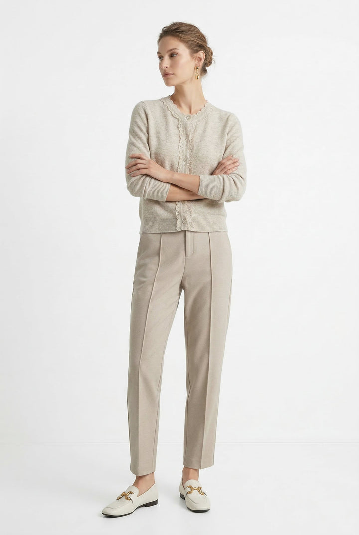 Linnea Wool Touch Tapered Trousers