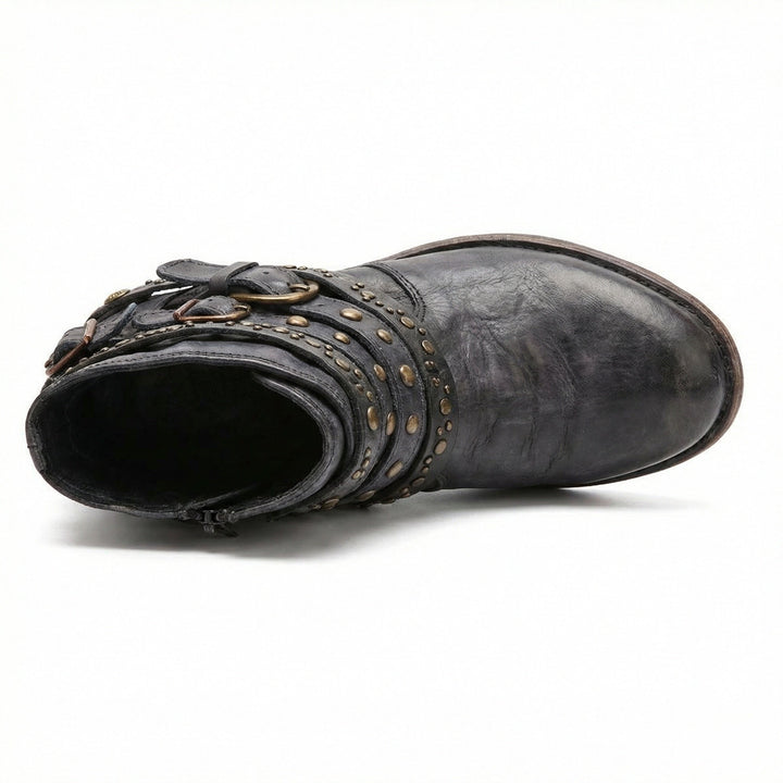 Evelyn | Women's Vintage-Style Chain Detail Boots Supportive Fit