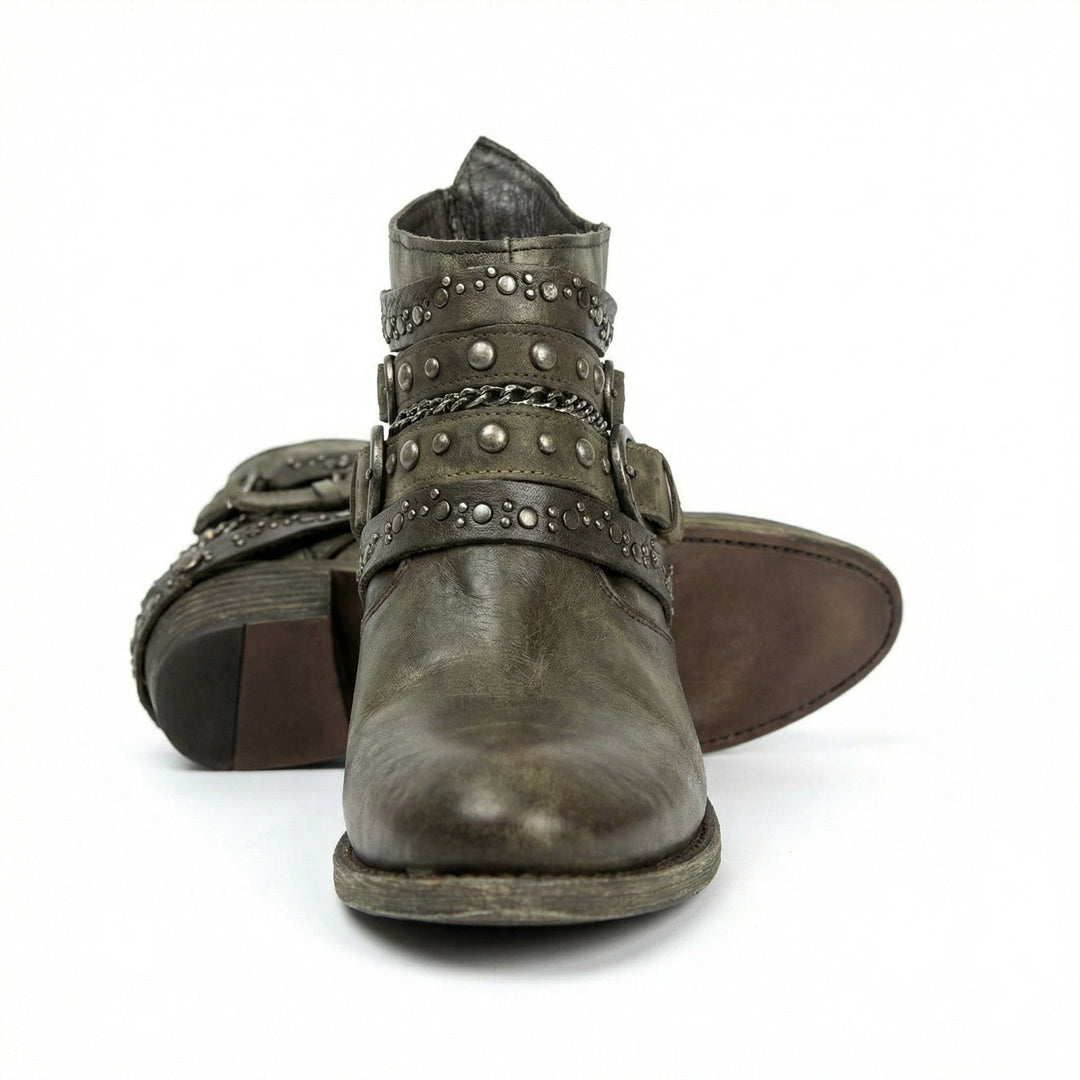 Evelyn | Women's Vintage-Style Chain Detail Boots Supportive Fit