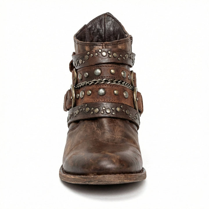 Evelyn | Women's Vintage-Style Chain Detail Boots Supportive Fit