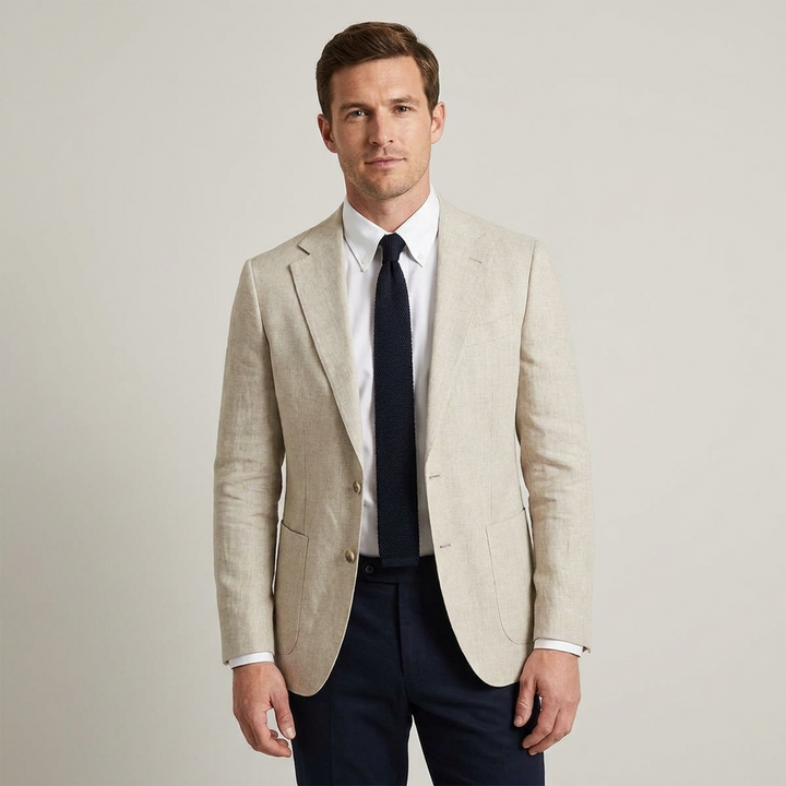Men's Blazer Light-Coloured Tailored