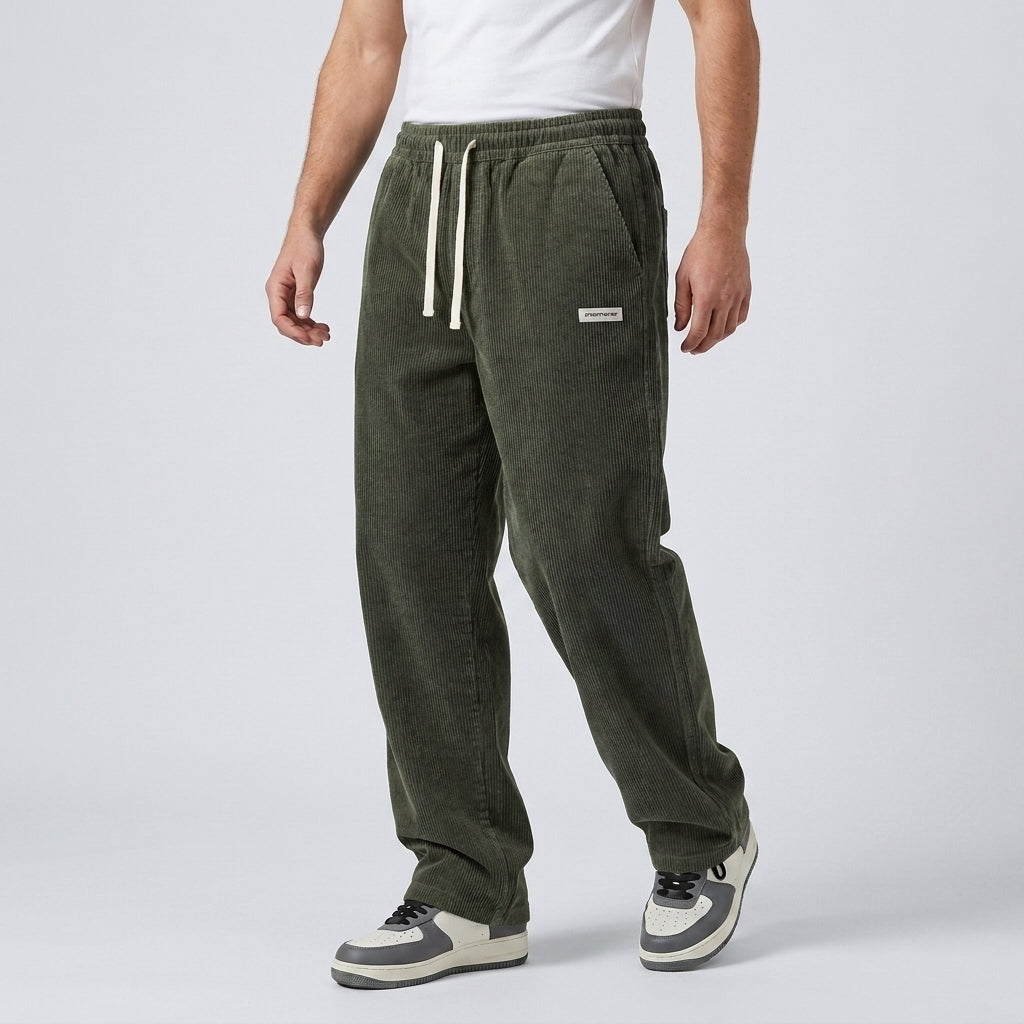 Men's Corduroy Trousers Loose Fit