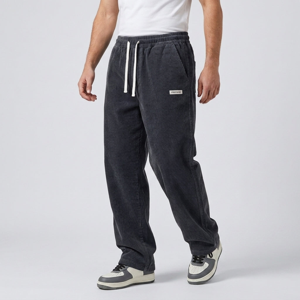 Men's Corduroy Trousers Loose Fit