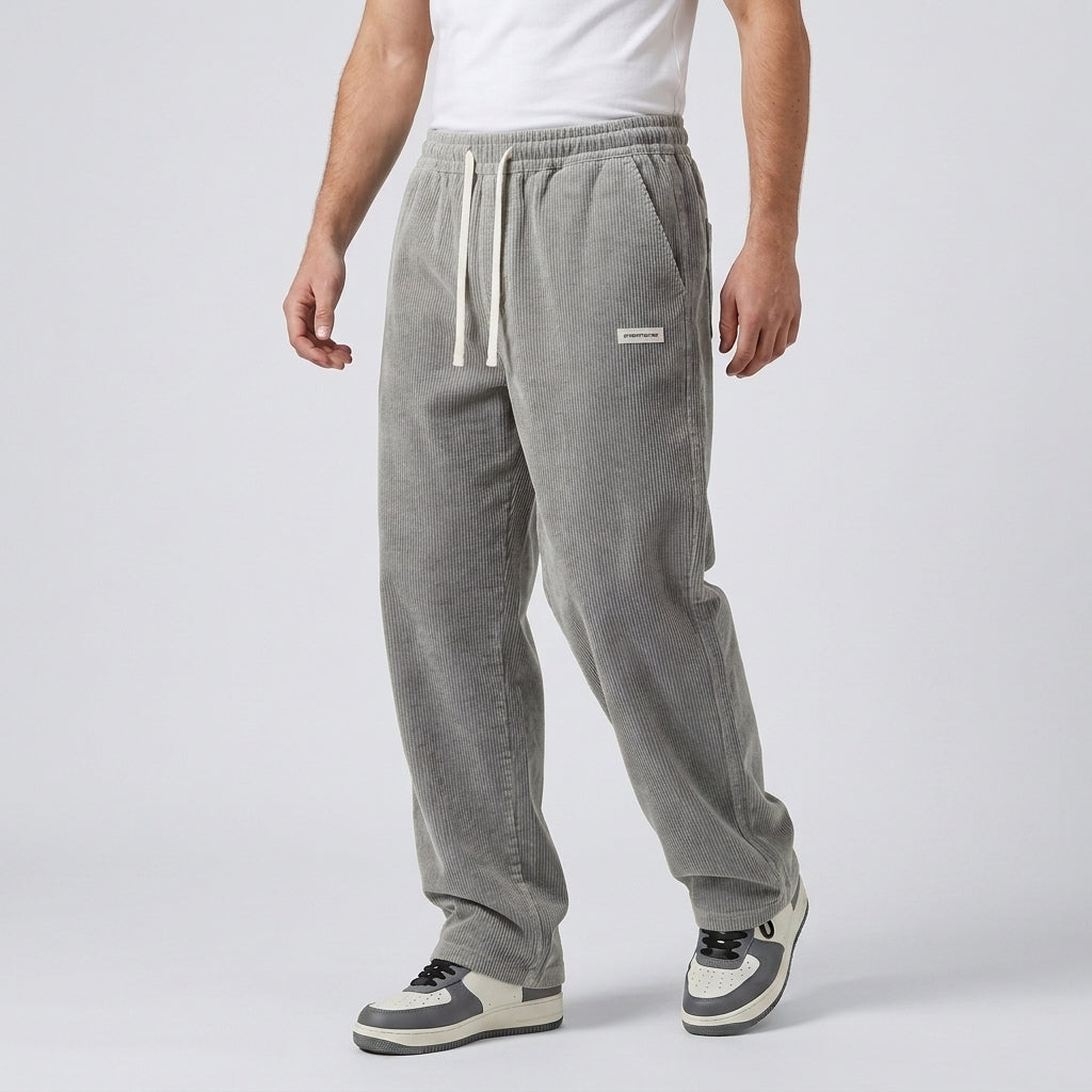 Men's Corduroy Trousers Loose Fit