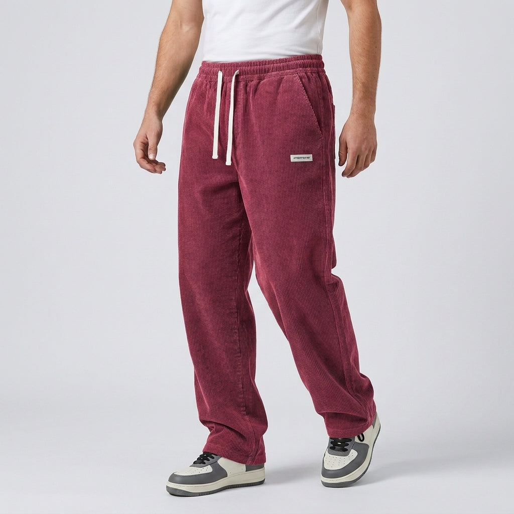 Men's Corduroy Trousers Loose Fit