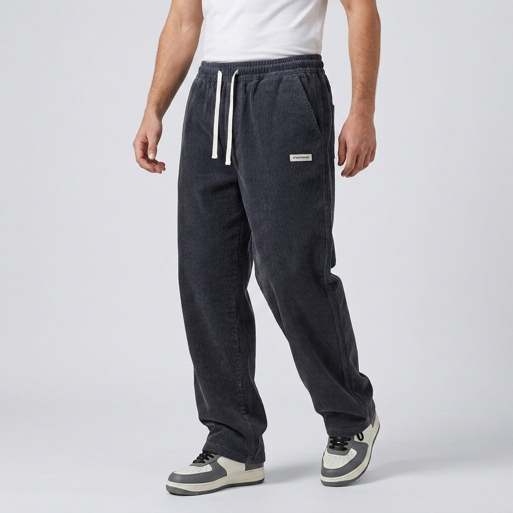 Men's Corduroy Trousers Loose Fit