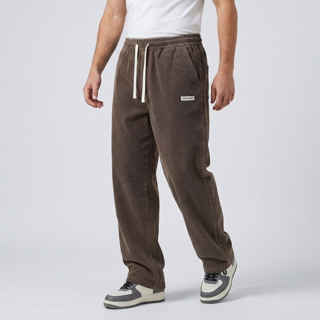 Men's Corduroy Trousers Loose Fit