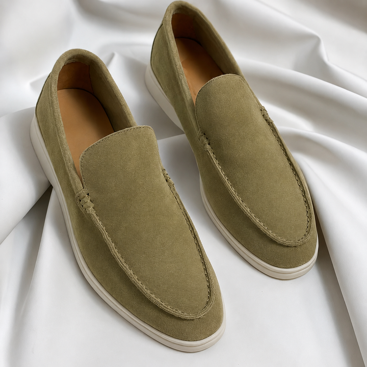 Archie | Men's Slip-On Loafers with Chunky White Sole