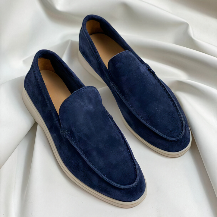 Archie | Men's Slip-On Loafers with Chunky White Sole
