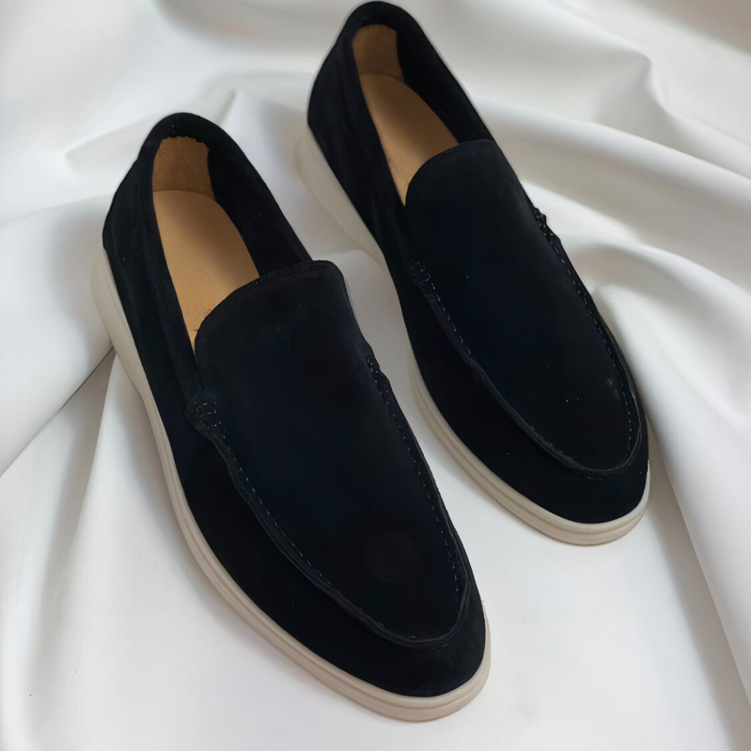 Archie | Men's Slip-On Loafers with Chunky White Sole