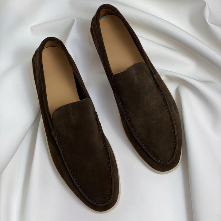 Archie | Men's Slip-On Loafers with Chunky White Sole