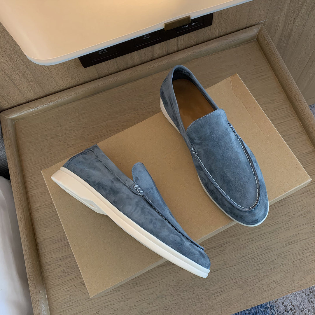 Archie | Men's Slip-On Loafers with Chunky White Sole