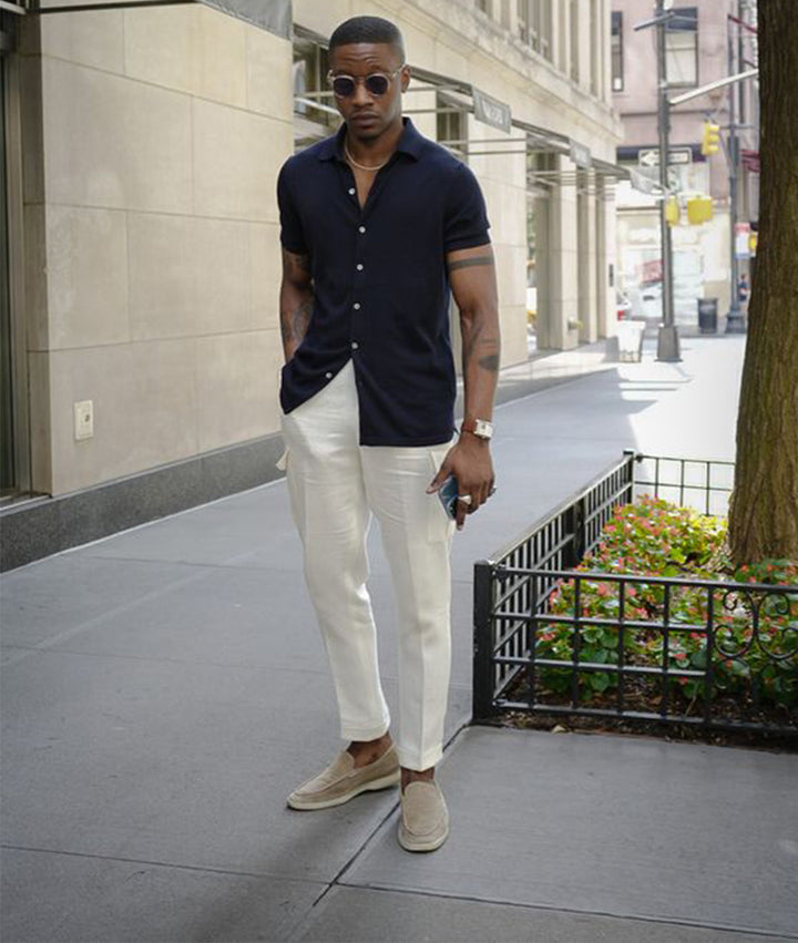 Archie | Men's Slip-On Loafers with Chunky White Sole