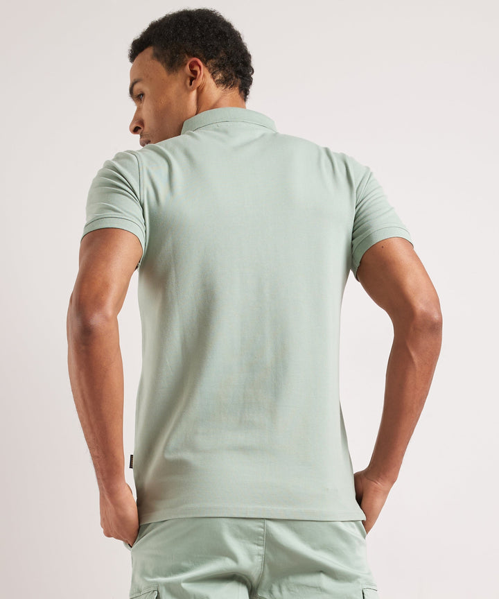 Julian | Men's Stretch Polo Shirt Slim Fit Button Placket