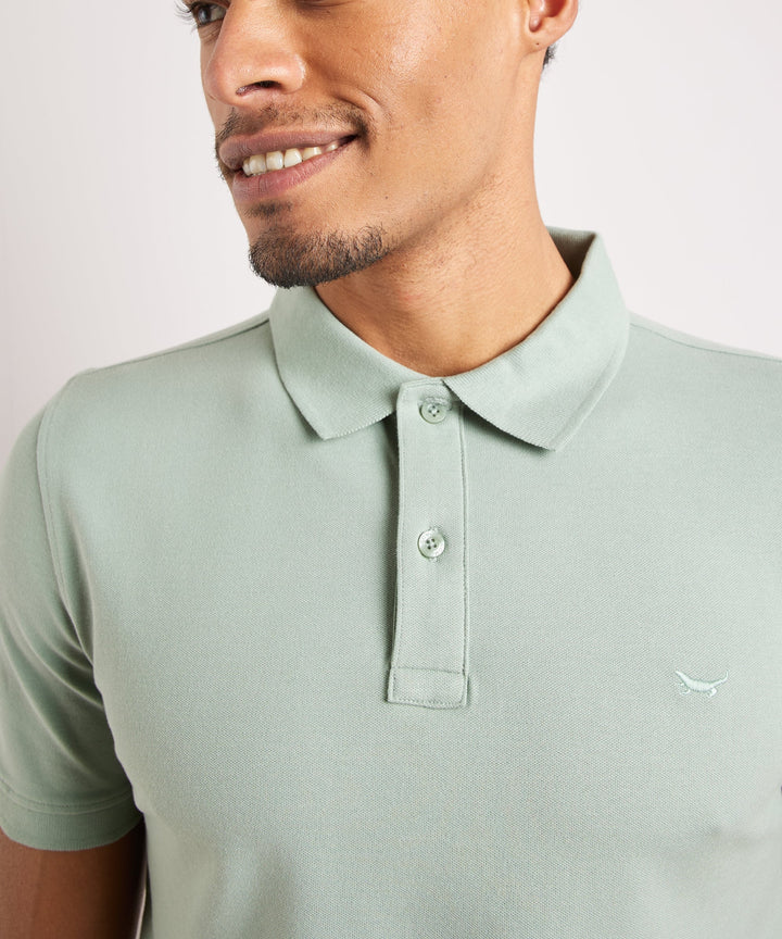 Julian | Men's Stretch Polo Shirt Slim Fit Button Placket