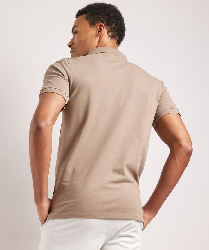 Julian | Men's Stretch Polo Shirt Slim Fit Button Placket