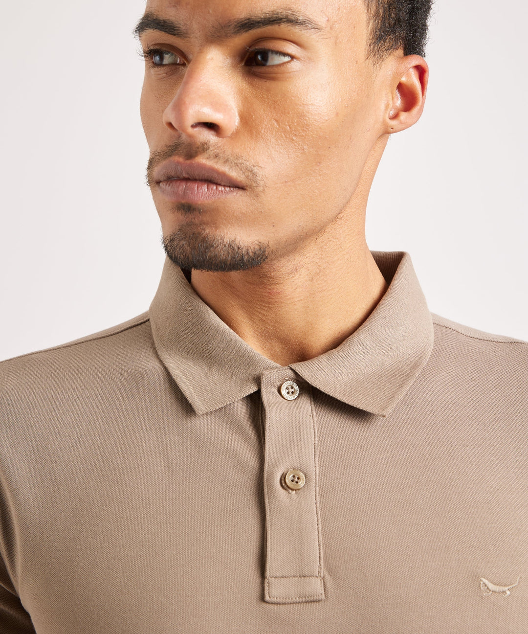 Julian | Men's Stretch Polo Shirt Slim Fit Button Placket