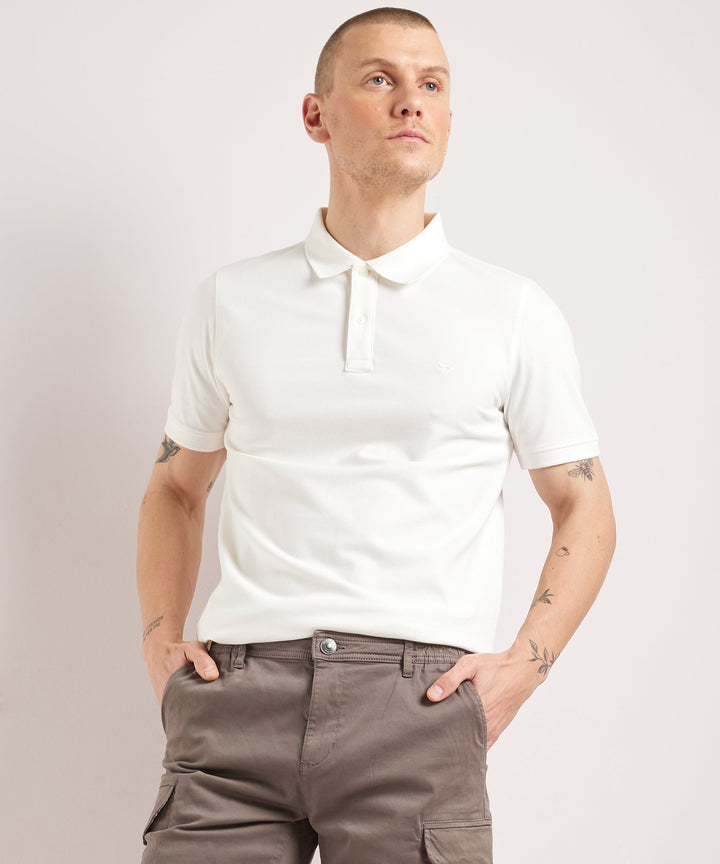 Julian | Men's Stretch Polo Shirt Slim Fit Button Placket