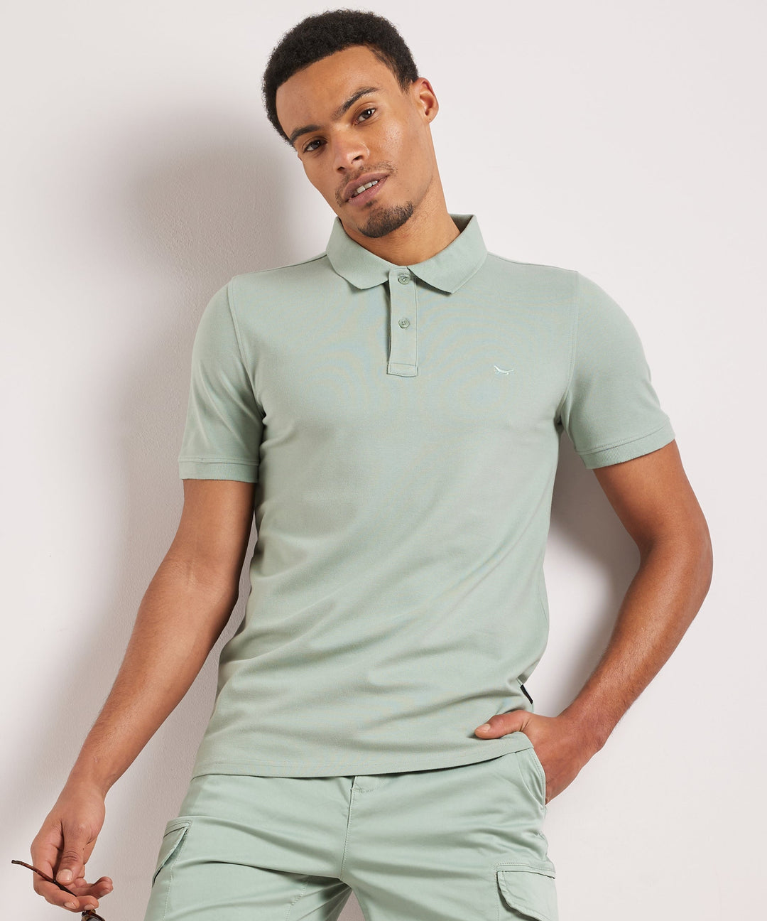 Julian | Men's Stretch Polo Shirt Slim Fit Button Placket