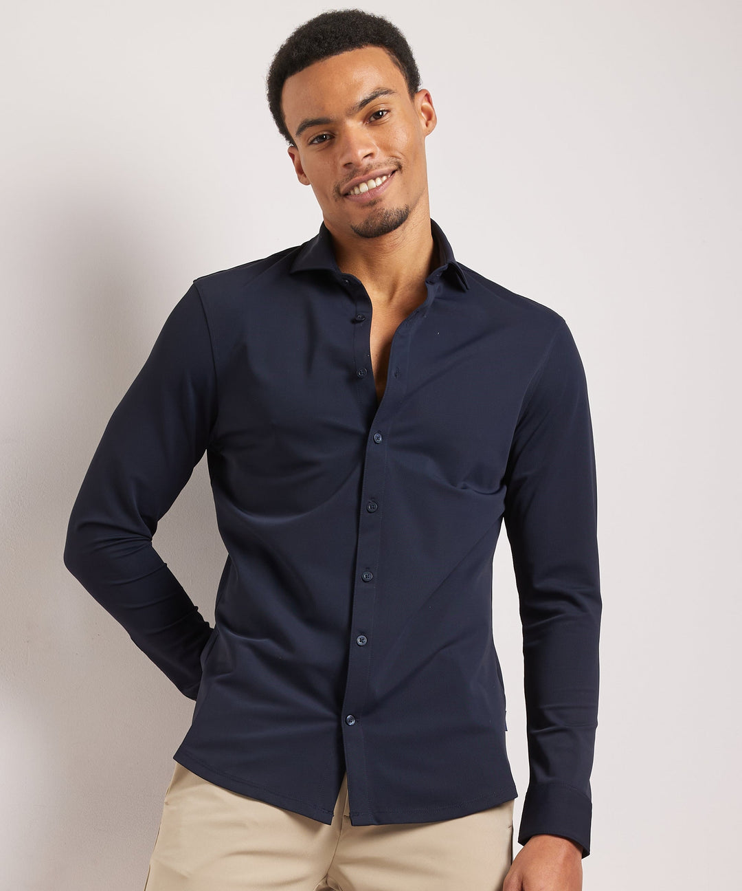 Gilbert | Men's Smart Casual Stretch Shirt Long Sleeve Button-Up