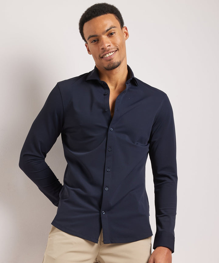 Gilbert | Men's Smart Casual Stretch Shirt Long Sleeve Button-Up