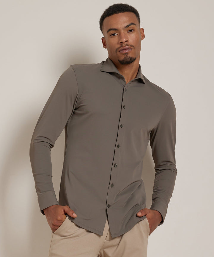 Gilbert | Men's Smart Casual Stretch Shirt Long Sleeve Button-Up