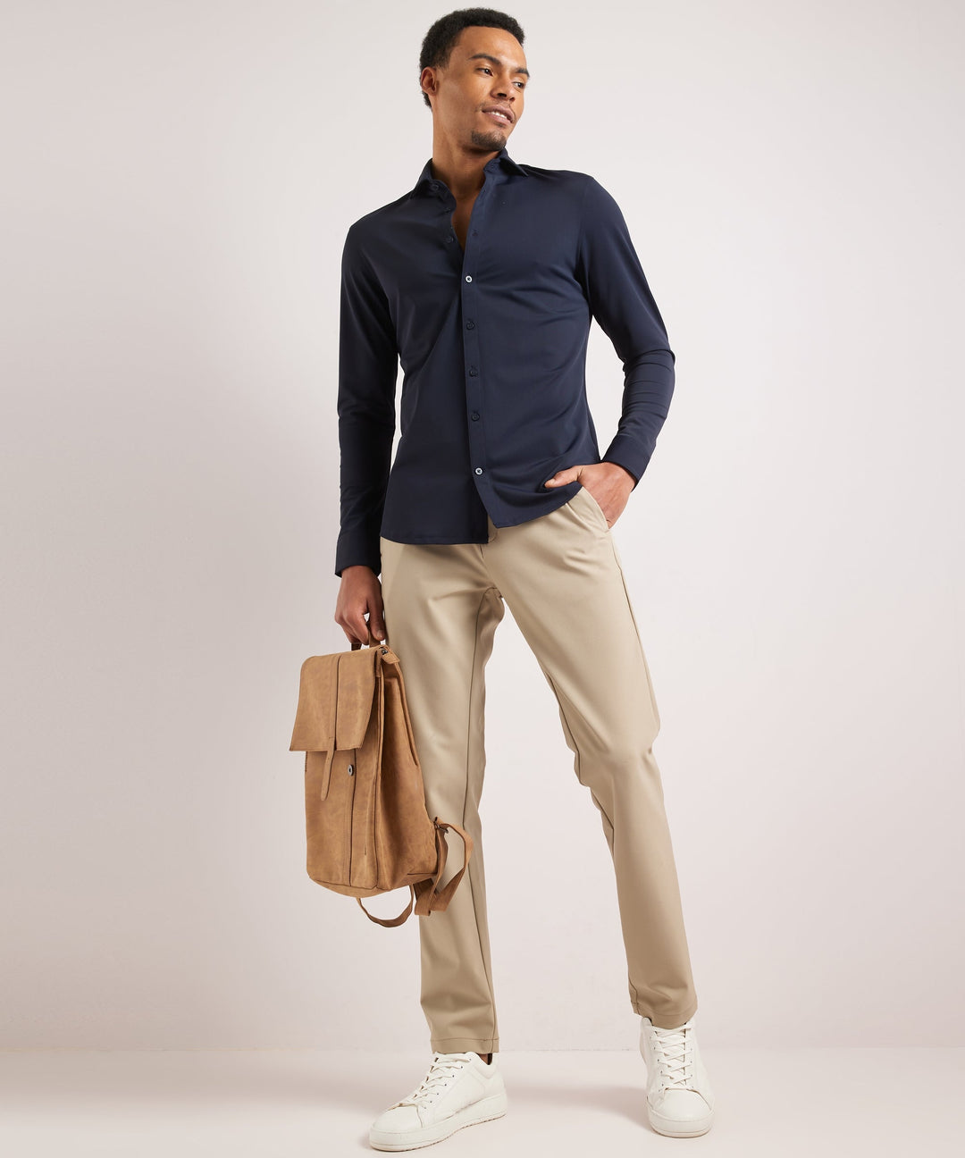 Gilbert | Men's Smart Casual Stretch Shirt Long Sleeve Button-Up