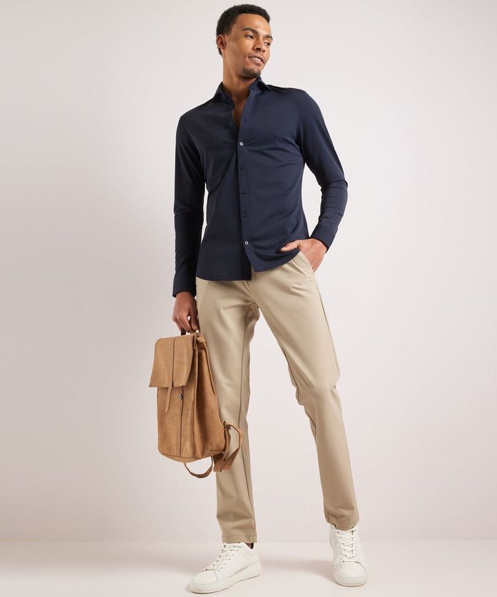 Gilbert | Men's Smart Casual Stretch Shirt Long Sleeve Button-Up
