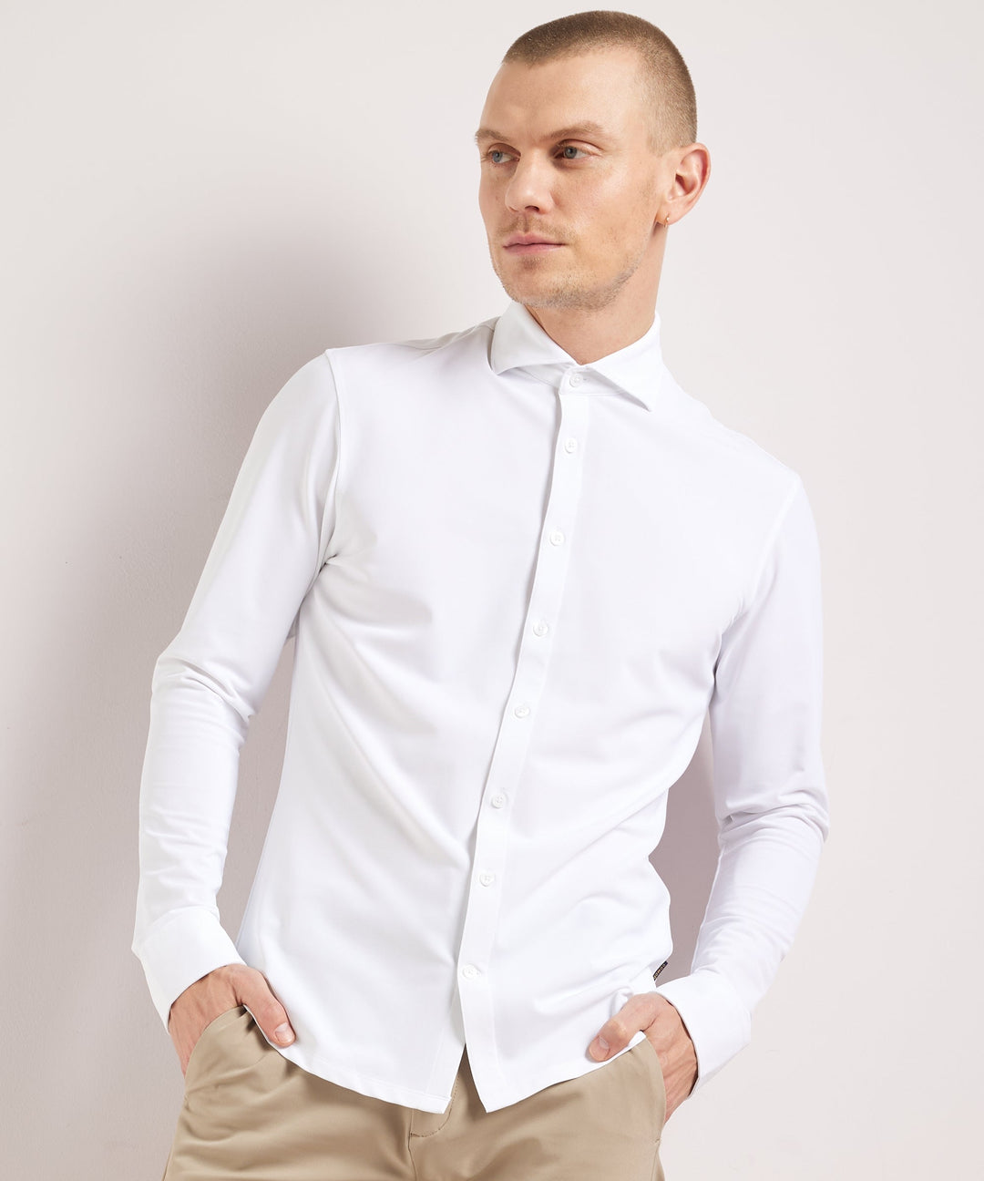 Gilbert | Men's Smart Casual Stretch Shirt Long Sleeve Button-Up