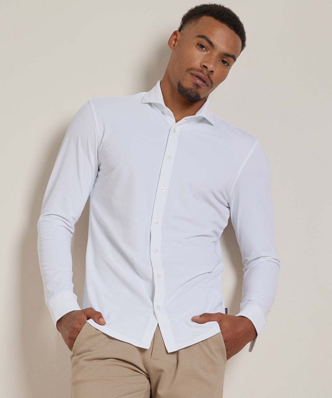 Gilbert | Men's Smart Casual Stretch Shirt Long Sleeve Button-Up