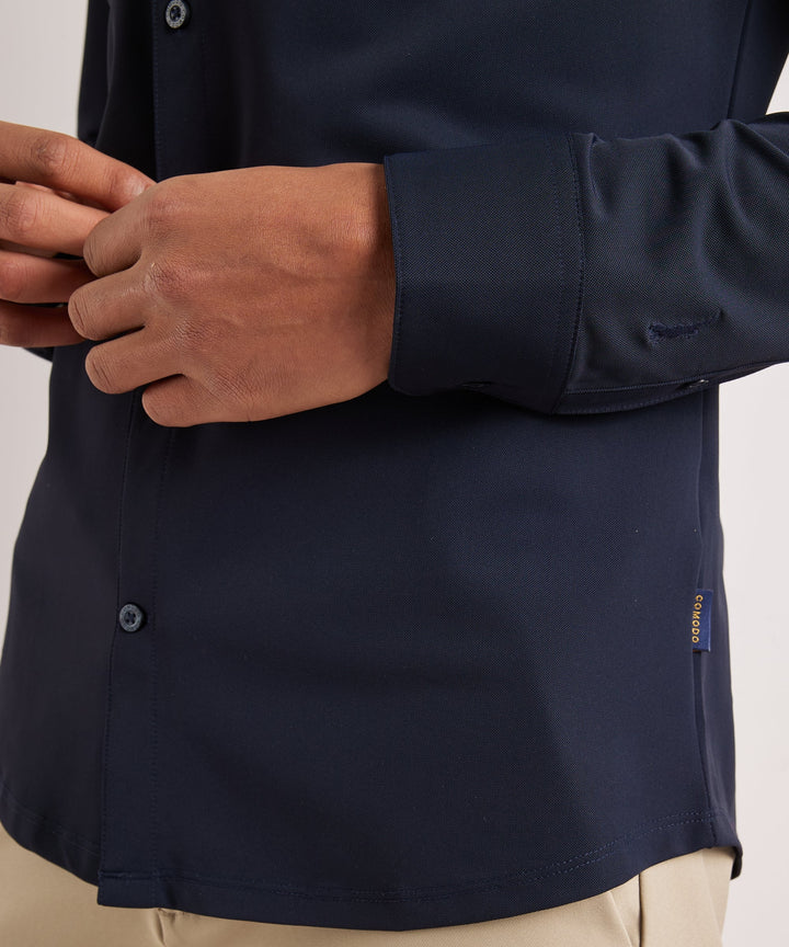 Gilbert | Men's Smart Casual Stretch Shirt Long Sleeve Button-Up