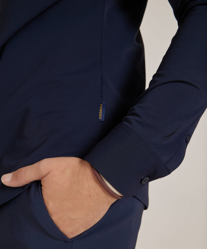 Gilbert | Men's Smart Casual Stretch Shirt Long Sleeve Button-Up