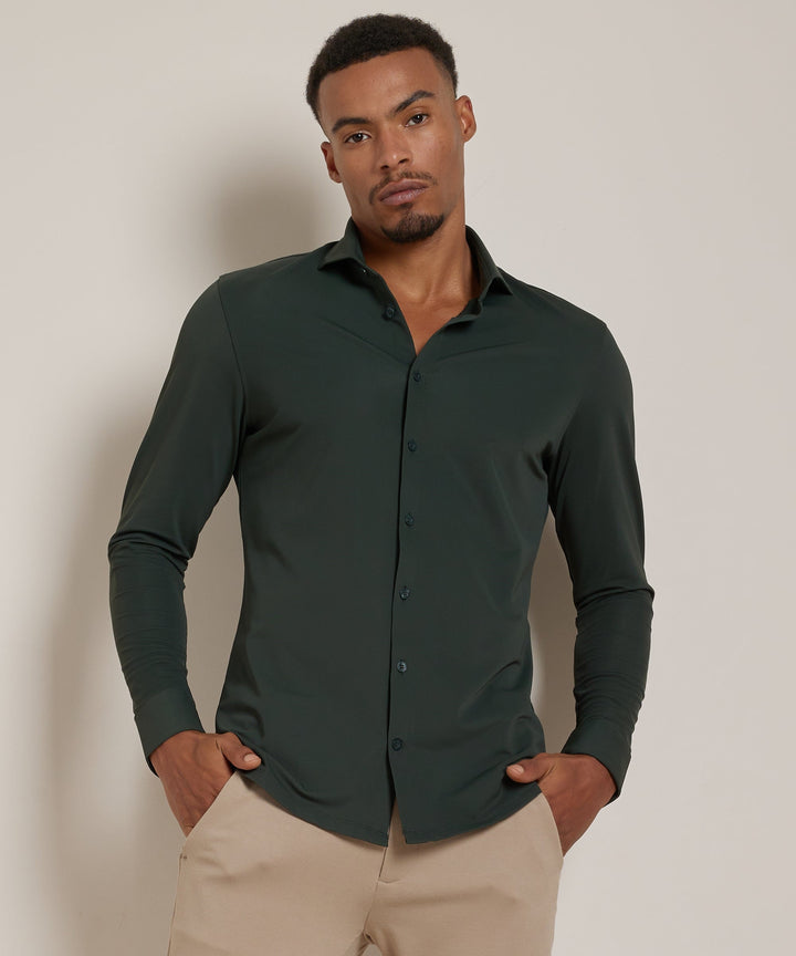 Gilbert | Men's Smart Casual Stretch Shirt Long Sleeve Button-Up
