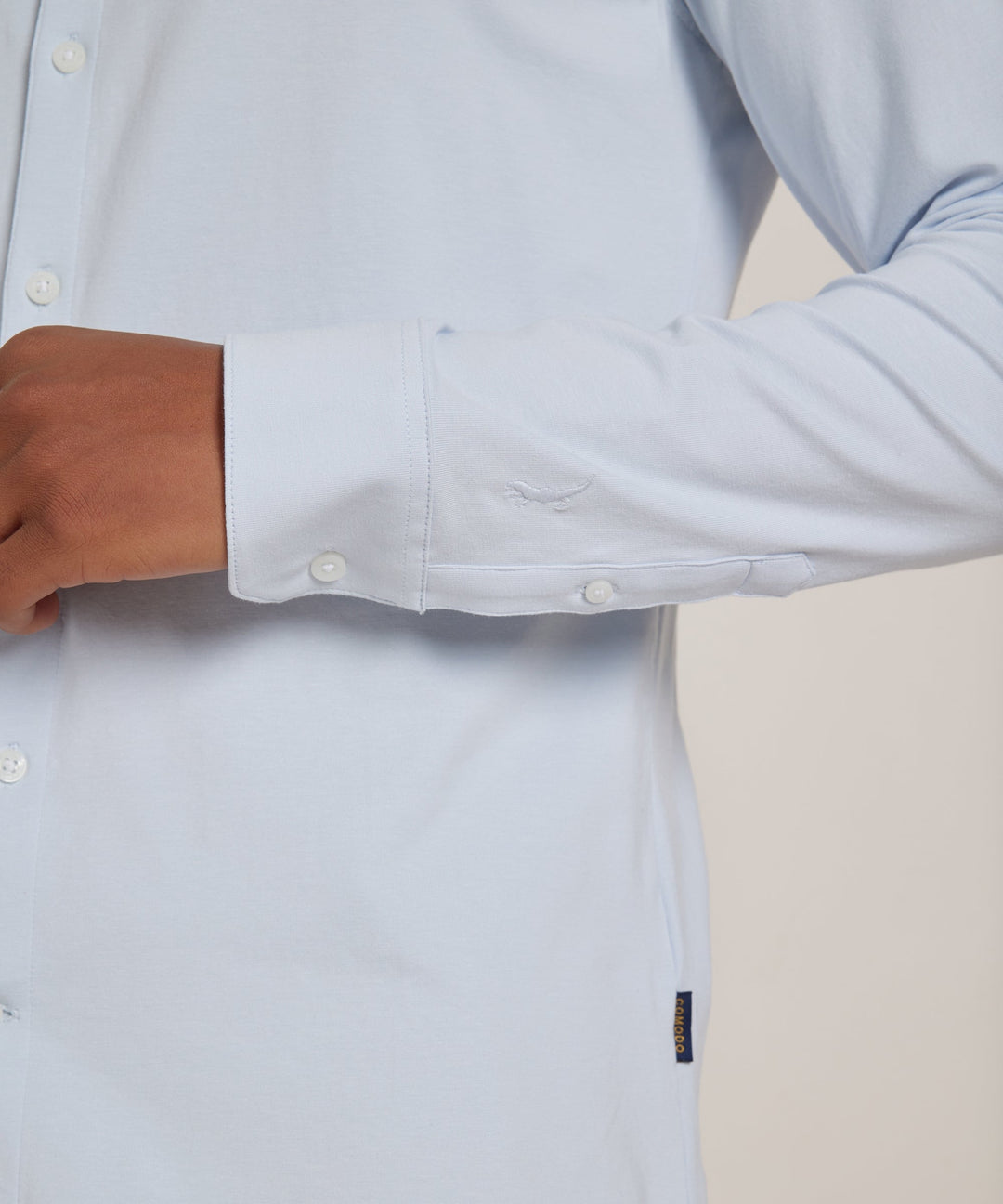 Adrian | Men's Slim Fit Stretch Shirt Long Sleeve Full Button Front