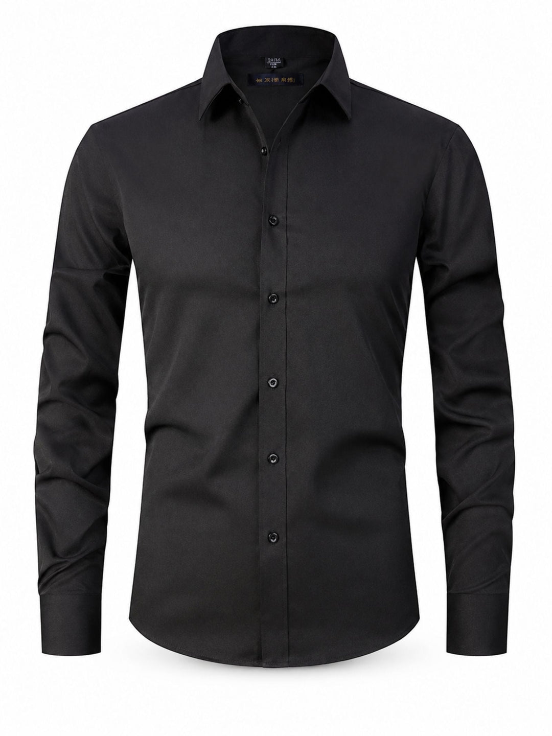 Cecil | Men's Stretch Shirt Pleated Front Contrast Buttons Long Sleeve