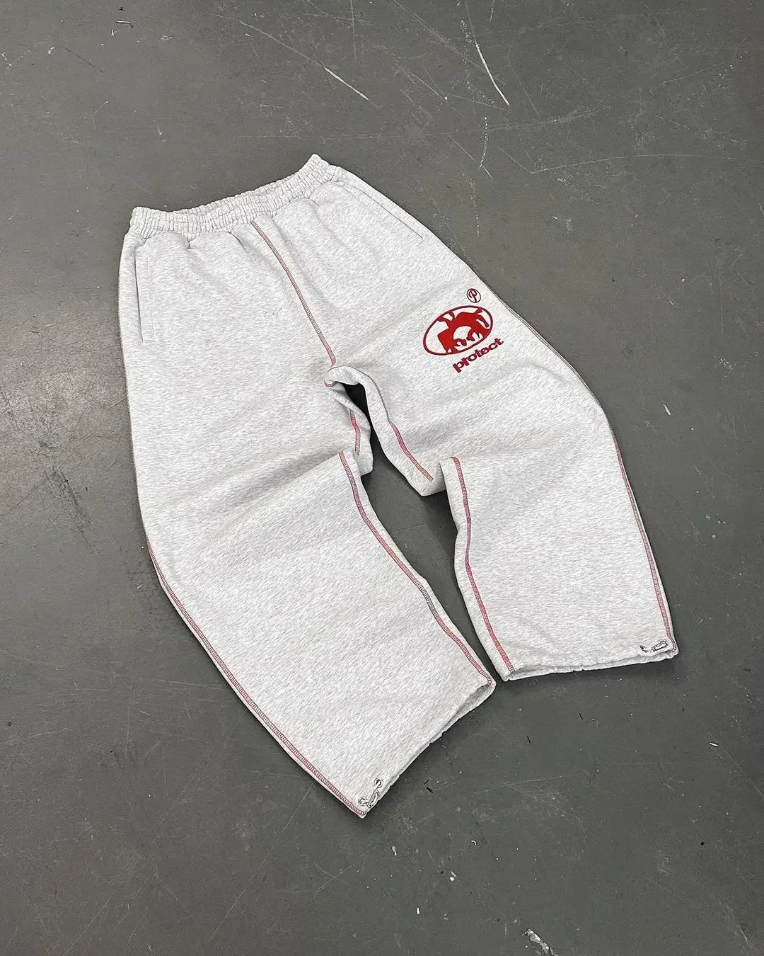 Murray | Men's Oversized Y2K Joggers Drawstring Waist Graphic Detail