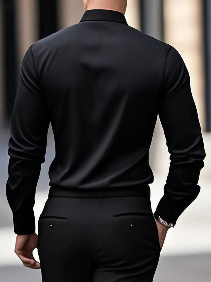 Stefan | Men's Slim Fit Non-Iron Business Shirt Long Sleeve