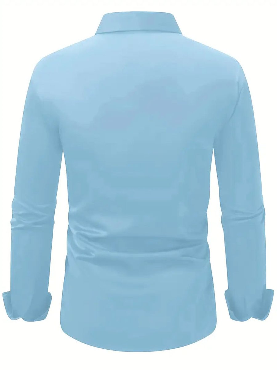 Stefan | Men's Slim Fit Non-Iron Business Shirt Long Sleeve