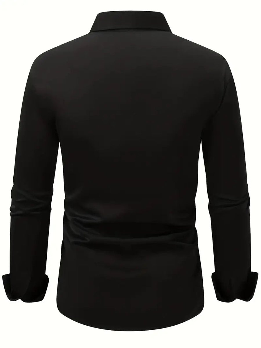 Stefan | Men's Slim Fit Non-Iron Business Shirt Long Sleeve