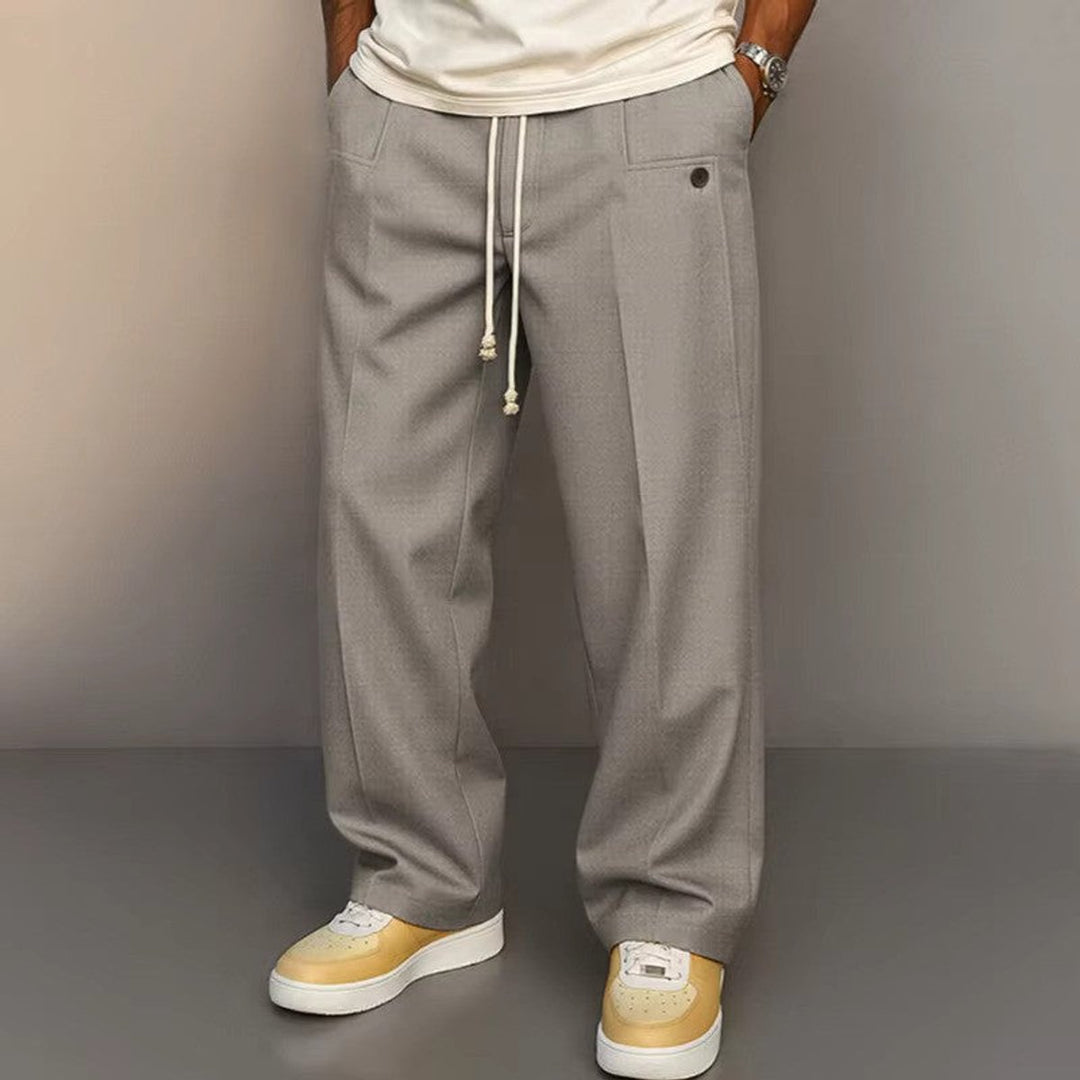 Sebastian | Men's Wide Drawstring Trousers with Modern Cut