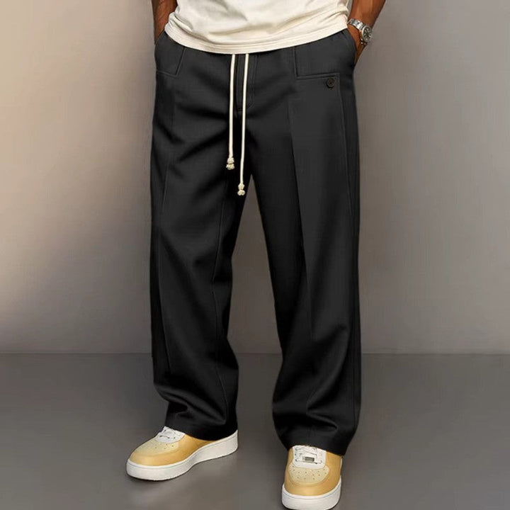 Sebastian | Men's Wide Drawstring Trousers with Modern Cut