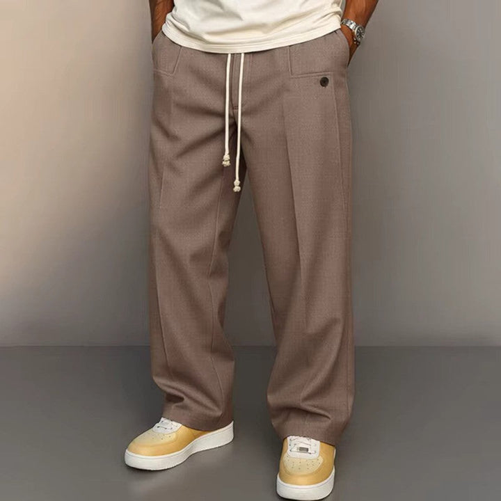 Sebastian | Men's Wide Drawstring Trousers with Modern Cut
