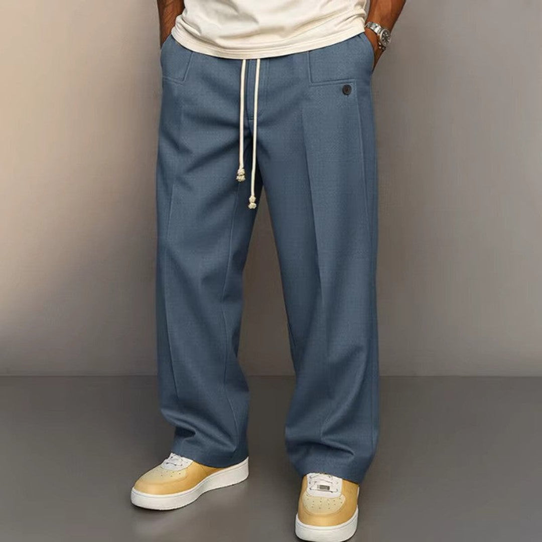 Sebastian | Men's Wide Drawstring Trousers with Modern Cut