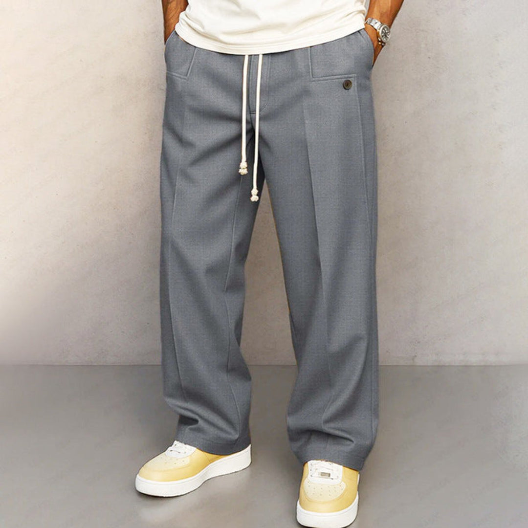 Sebastian | Men's Wide Drawstring Trousers with Modern Cut