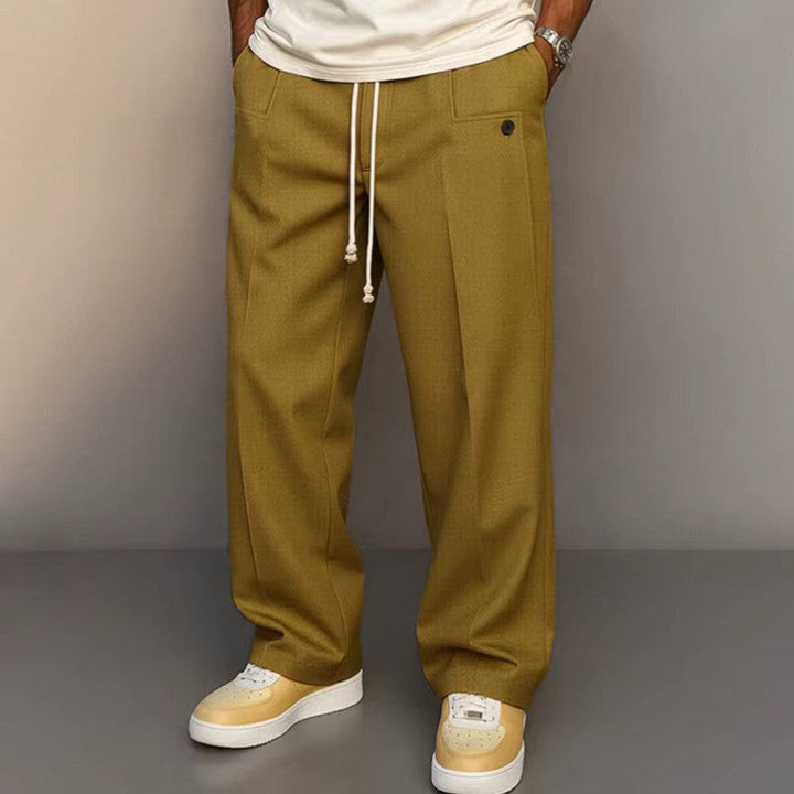 Sebastian | Men's Wide Drawstring Trousers with Modern Cut