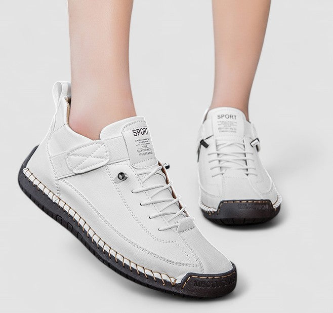 Georgia | Women's Lace-Up Trainers Hook-and-Loop Strap Mid-Top