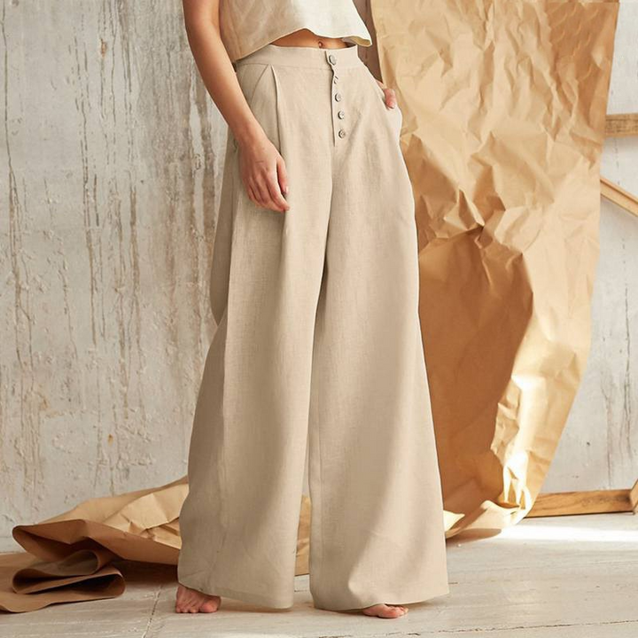 Lucienne Cotton Wide Leg Pants