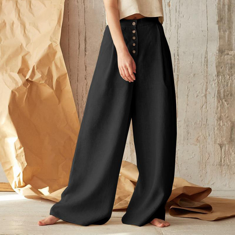 Lucienne Cotton Wide Leg Pants