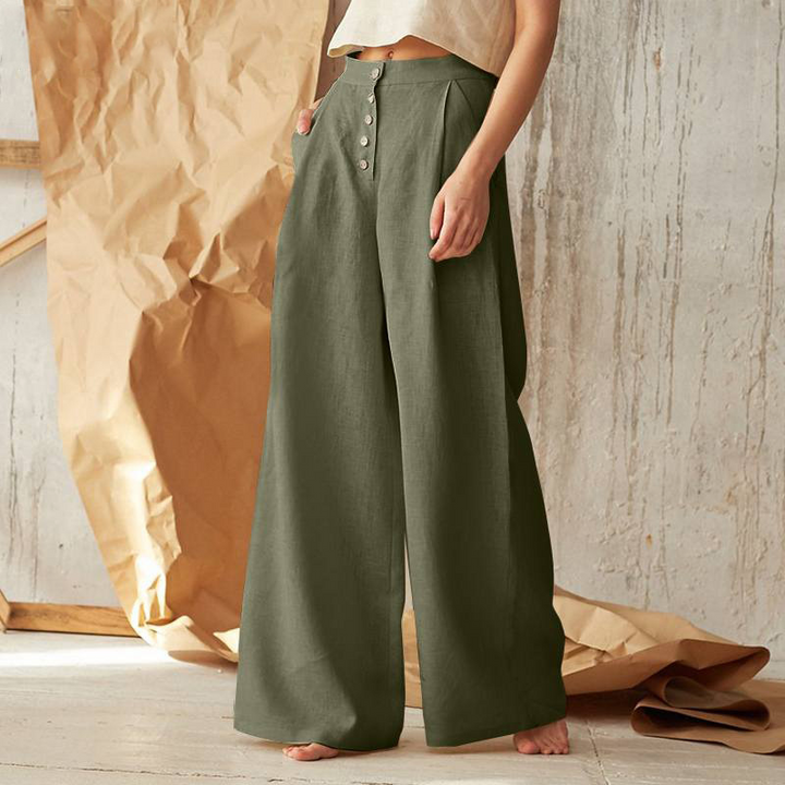 Lucienne Cotton Wide Leg Pants