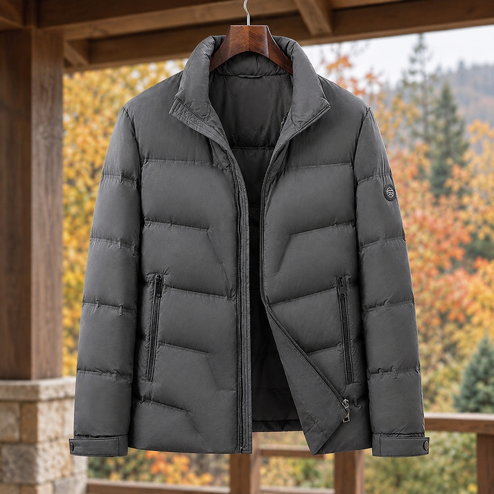 Gemma | Women's Down Puffer Jacket Padded Stand Collar Zipped Pockets